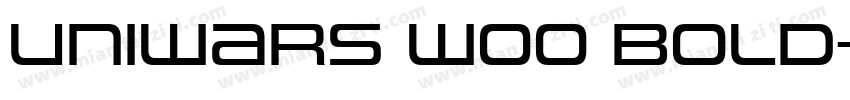 Uniwars W00 Bold字体转换